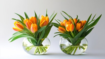 Fresh Flower Arrangements. Elegant fresh flower arrangements. Copy Space