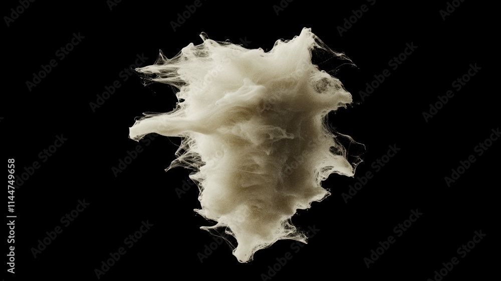 Poster high-speed capture of liquid blowing upward, its shimmering texture highlighted against a dark backg