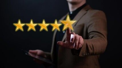 Consumers point to stars for the best satisfaction rating based on the store's service experience, customer engagement concept based on test results and product evaluation through the Internet. .