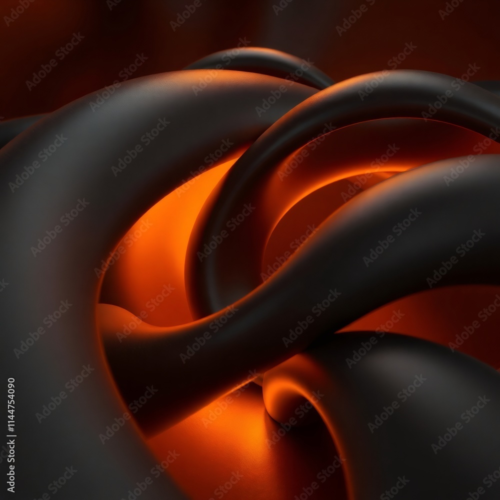 Poster abstract flow: a mesmerizing abstract background features an intricate network of flowing, black lin