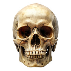 Obraz premium human skull isolated on white