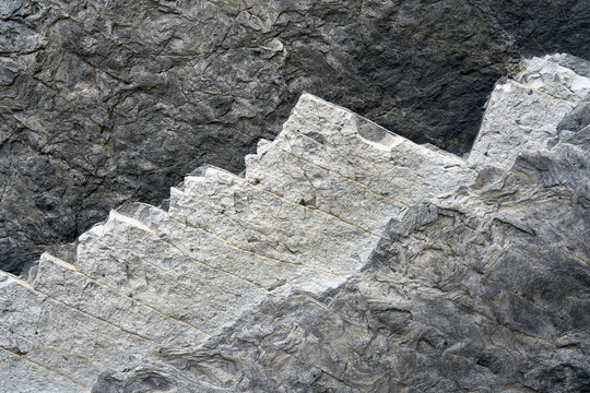 Famous flysch rocks of the Atlantic in Basque country, Spain