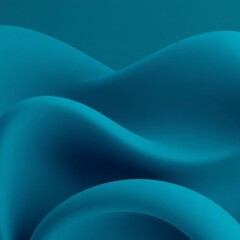 Teal Abstract Waves 