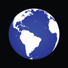 Globe of Planet Earth vector