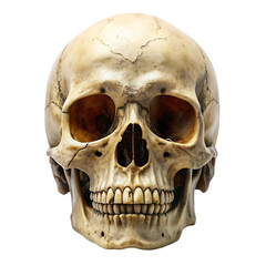 Fototapeta premium human skull isolated on white