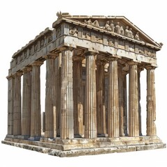 Obraz premium The athenian temple of hephaestus standing tall with all its glory on a sunny day