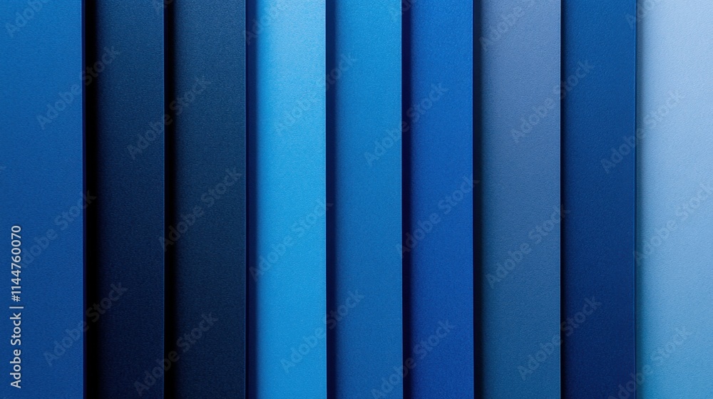 Poster smooth blue gradient background transitioning from deep navy to light azure with subtle palette stri