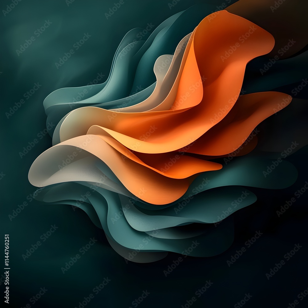 Poster mesmerizing sonic abstraction an abstract representation of a speaker membrane generating organic an