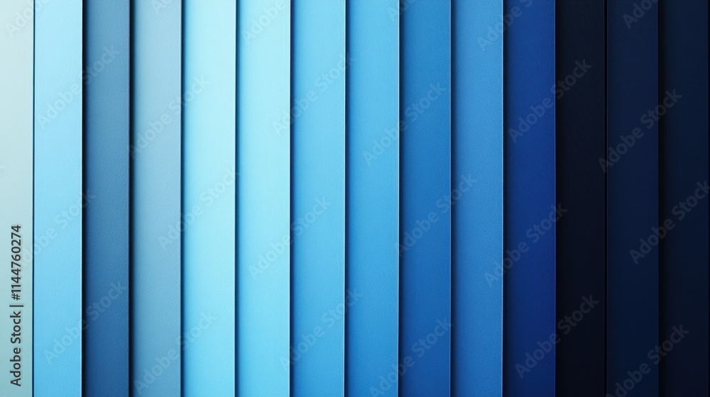 Poster smooth blue gradient background transitioning from deep navy to light azure with subtle palette stri