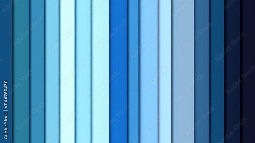 Poster smooth blue gradient background transitioning from deep navy to light azure with subtle palette stri