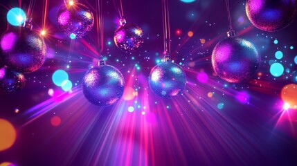 Futuristic Festivities Background Concept