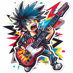 guitarist with guitar