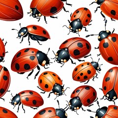 set of ladybugs
