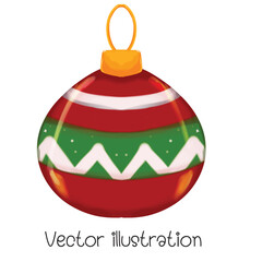 Christmas lights, decorative vector illustration