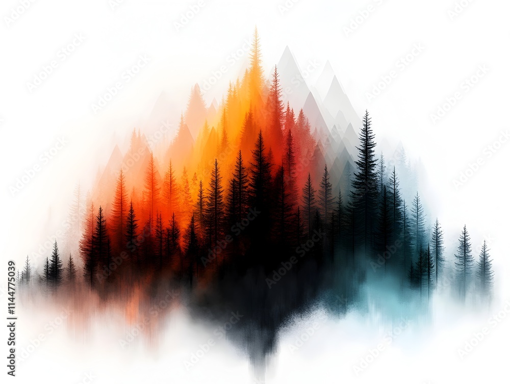 Poster captivating spectrogram presentation showcasing the complex nuanced sonic tapestry within a thriving