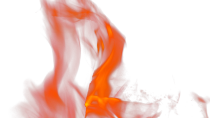 Fire flames burning with red hot sparks on transparent background and texture effects