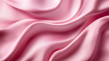 Obraz premium Soft pink silk fabric draping elegantly in gentle waves, creating a luxurious texture and shine under soft lighting