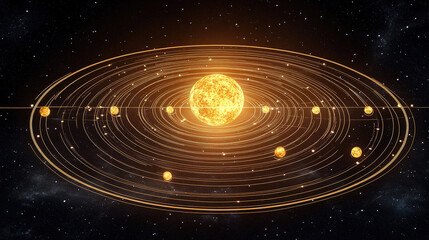 Earth axis diagram illustration showing the tilt of the Earth's rotational axis relative to its orbital plane, explaining the cause of seasonal changes and the distribution of sunlight.
