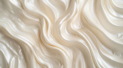 Creamy texture creates an elegant visual of smooth, flowing patterns for aesthetic inspiration in design projects