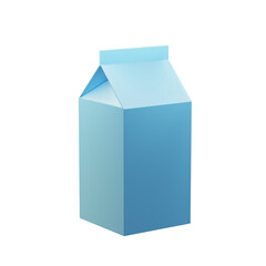 Fototapeta premium Pack of milk on white background. 3d render. 