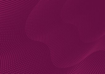 A pink abstract background with dots and waves showcases playful shapes and textures, creating a lively and dynamic visual effect.