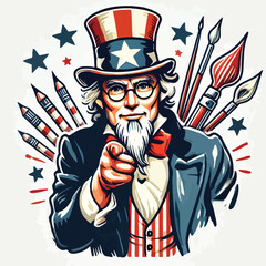 uncle sam vector