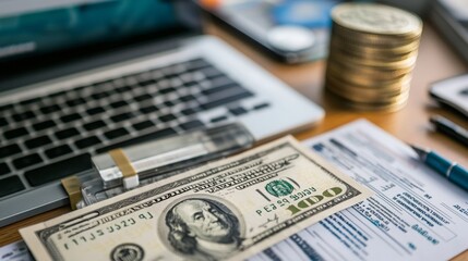 Fototapeta premium Online Payment and Advertising Concepts