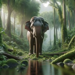Fototapeta premium Asian Elephant