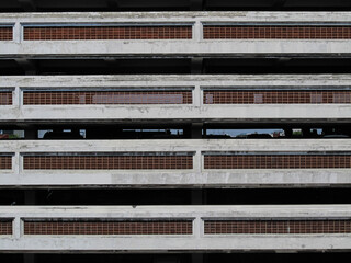 Car parking divider wall at plaza surabaya or delta plaza