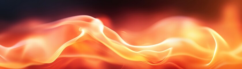Abstract flames moving gracefully, showcasing vibrant colors and dynamic energy.