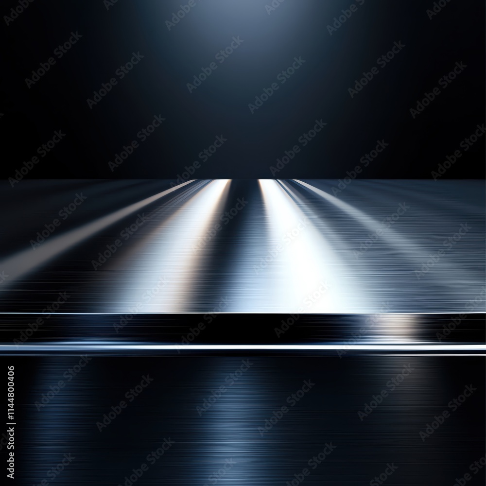 Aufkleber abstract metallic background with light reflections and gradient patterns.
