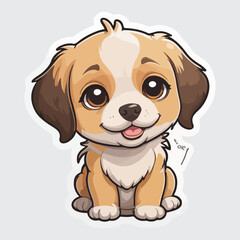 Cute dog sticker