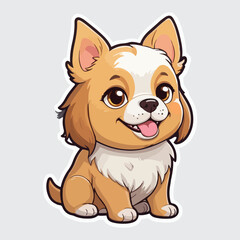 Cute Dog sticker icon