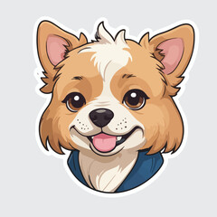 Cute Dog sticker icon