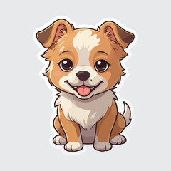 Cute Dog sticker icon