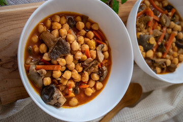 chickpea casserole. homemade recipe