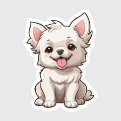 Cute Dog sticker icon