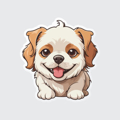 Cute Dog sticker icon