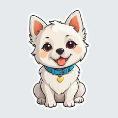 Cute Dog sticker icon