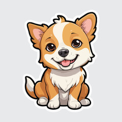 Cute Dog sticker icon