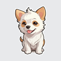 Cute Dog sticker icon