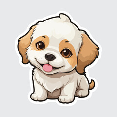 Cute Dog sticker icon