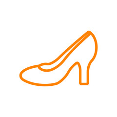 Fototapeta premium Clothing multi yellow colored outline icon pack