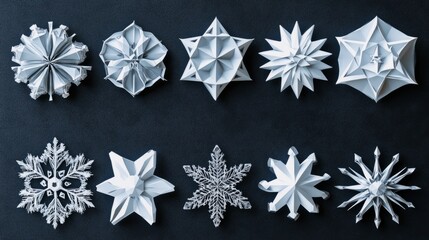 Geometric snowflakes
