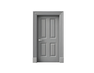 door isolated on white