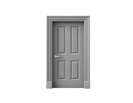 door isolated on white