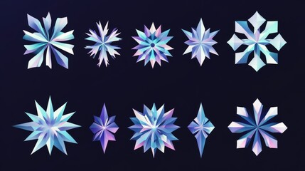 Geometric snowflakes