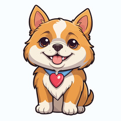 Dog sticker icon