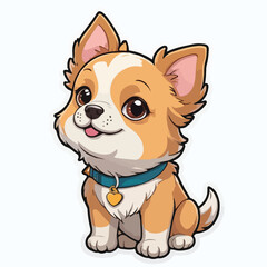 Dog sticker icon