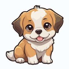 Dog sticker icon